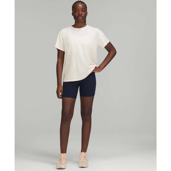 Lululemon All Yours Short Sleeve T-Shirt Cirrus Wash Lemon Strawberry Sz 8 - Picture 3 of 9